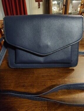 Navy Crossbody Envelope Bag - Classic Women's Shoulder Bag